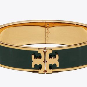 Kira Enameled Bracelet Dark Green NWT